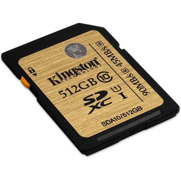Kingston Technology 512GB SDXC UHS-I Class 10 flashgeheugen Klasse 10
