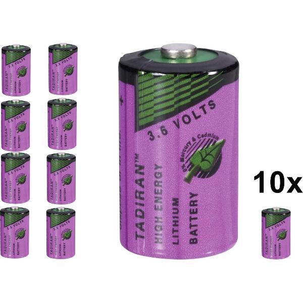 10 Stuks - Tadiran SL-750 / 1/2 AA Lithium batterij 3.6V