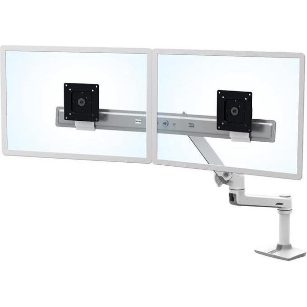 Ergotron LX Series Desk Dual Direct Arm 63,5 cm (25'') Vrijstaand Wit