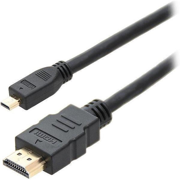 HDMI naar HDMI-micro Kabel met Ethernet - 3M - Zwart
