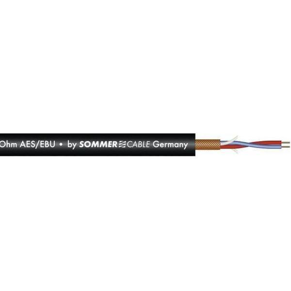 SOMMER CABLE Microphone cable AES/EBU 2x0.14 100m bk SC-Micro-St