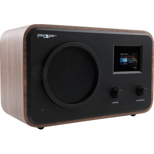 Sahaga 100244 POP radio walnoten/zwart