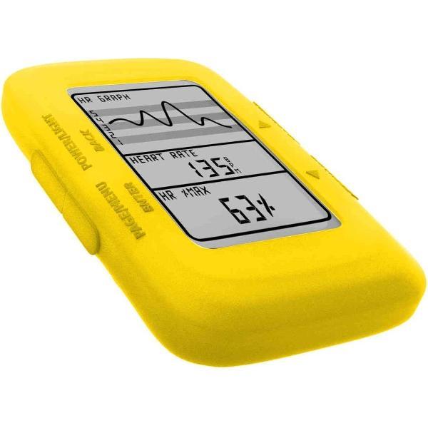 Tuff-Luv Silicone Gel bescherm hoes voor Garmin Edge 500 / 200 en screen protector- Geel