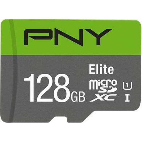 PNY Elite flashgeheugen 128 GB MicroSDXC Klasse 10 UHS-I