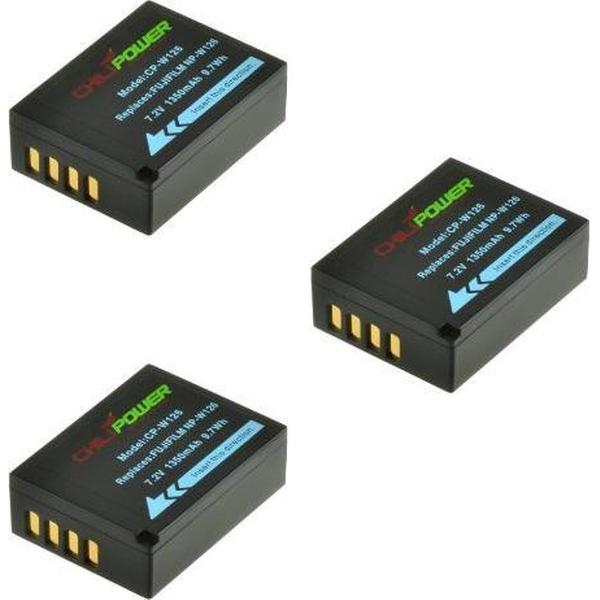 ChiliPower Camera Batterij 3-pack Fuji NP-W126