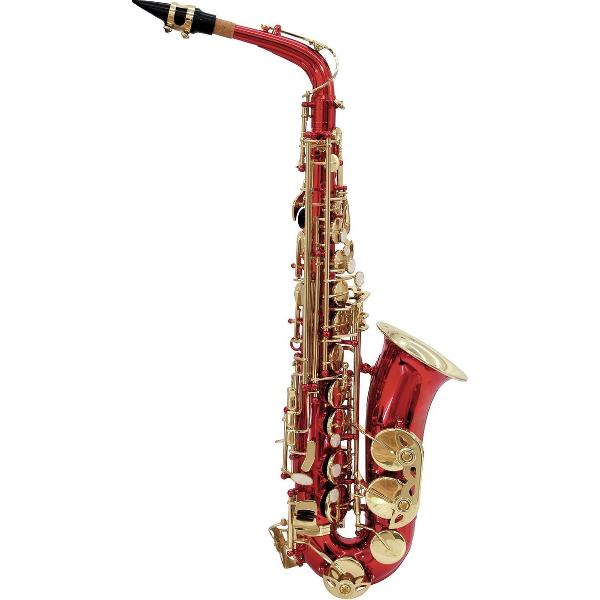 DIMAVERY Alto Saxofoon - Rood - SP-30 Eb - Inclusief koffer en accessoires
