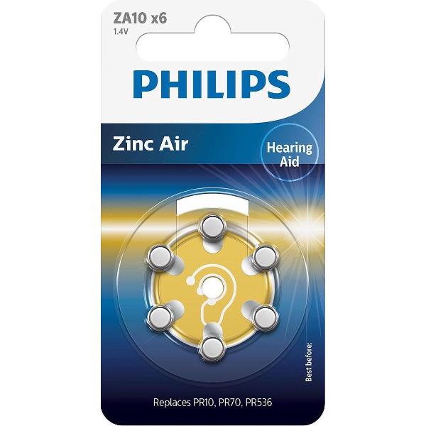 Philips ZA10BP6 - 6 x ZA10 batterij