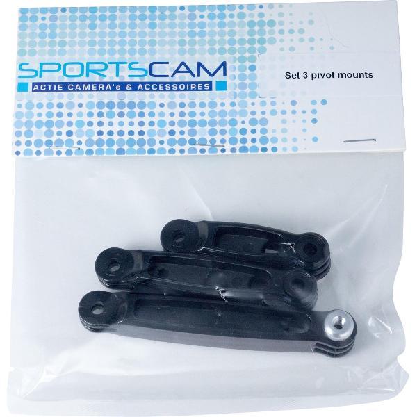 SportsCam Pivot Mounts (set van 3 verschillende groottes)