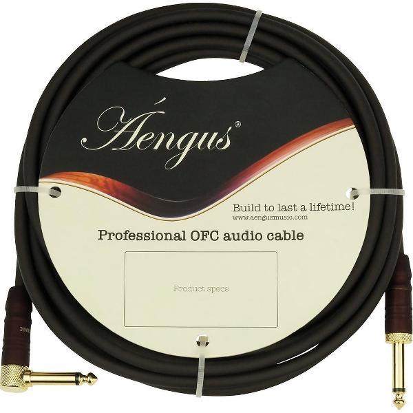 Áengus Gitaarkabel UltraFlex Instrumentkabel - 6.35mm mono jack plug haaks/recht - 5 meter