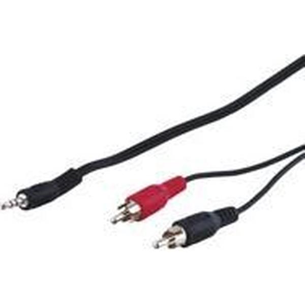 Goobay AVK 118-2000 20.0m audio kabel 20 m 3.5mm 2 x RCA Zwart