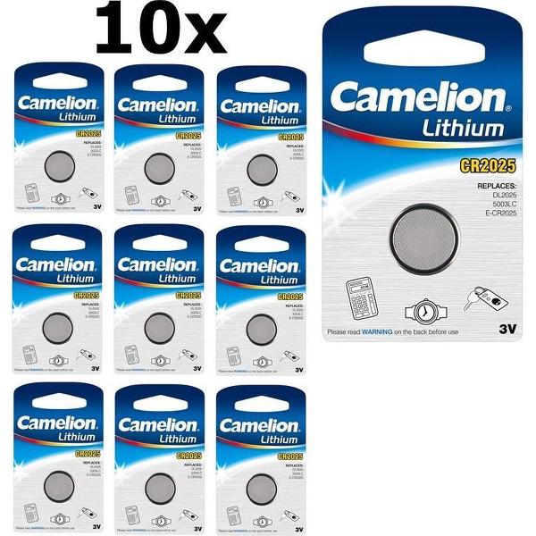 10 Stuks - Camelion CR2025 3v lithium knoopcel batterij