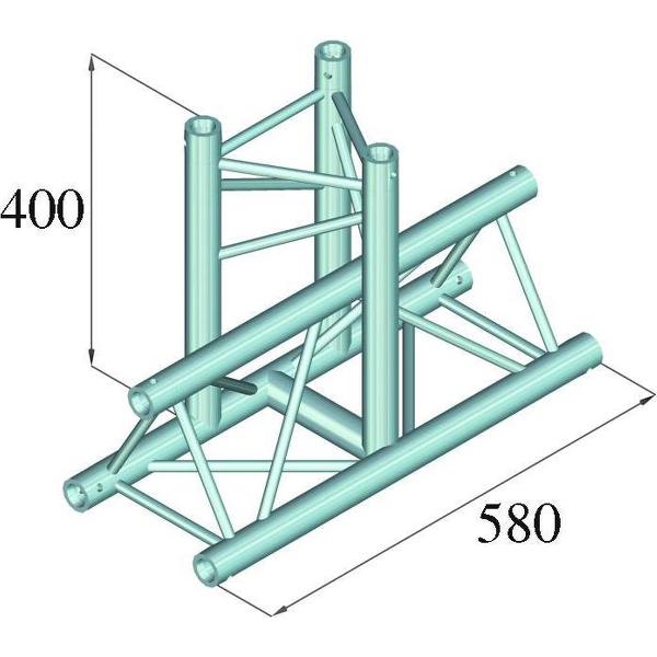 ALUTRUSS DECOLOCK DQ3-PAT35 3-Way T-Piece 90°