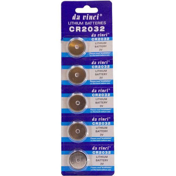 Da Vinci Knoopcel Batterij 3V - Lithium Cell CR2032 – 5 stuks in pak