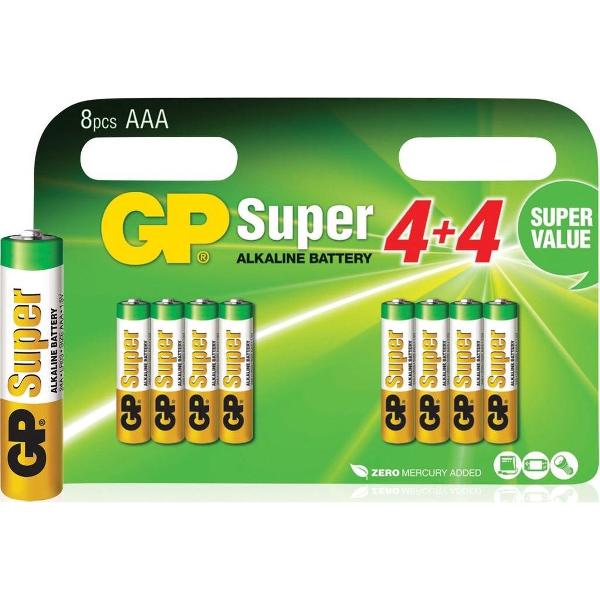 GP Super Alkaline AAA batterijen - 8 stuks