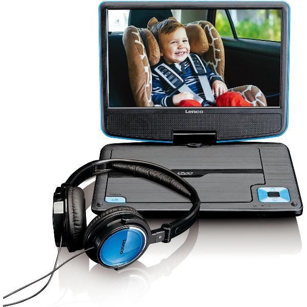 Lenco DVP-910 - Portable DVD-speler met batterij - 9 inch - Blauw