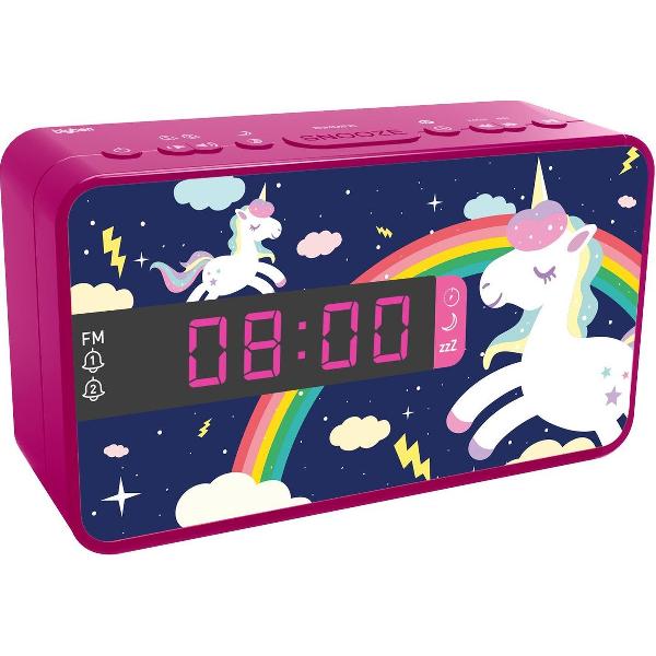 Bigben RR16UNICORN2 - Wekkerradio Eenhoorn/Unicorn - 3 Wisselbare Panelen