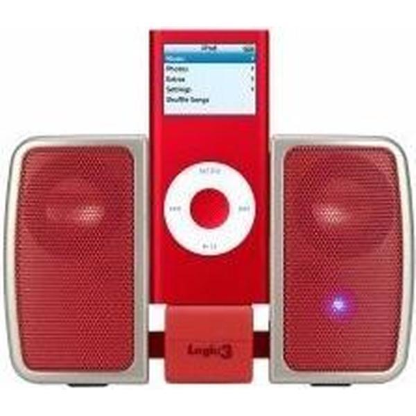 Logic3 i-Station Traveller voor iPod / iPhone - Rood