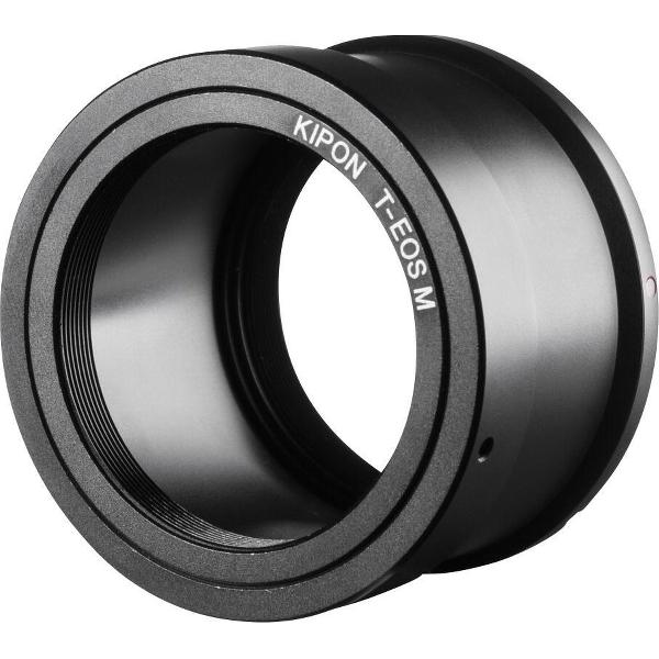 Kipon adapter T2 objectief aan Canon EF-M camera