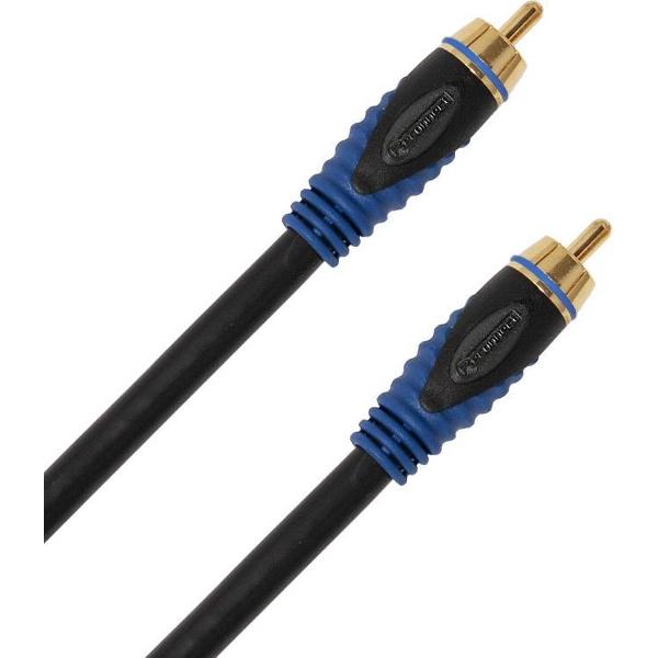Reconnect premium Subwoofer/Tulp mono audio kabel / zwart - 3 meter