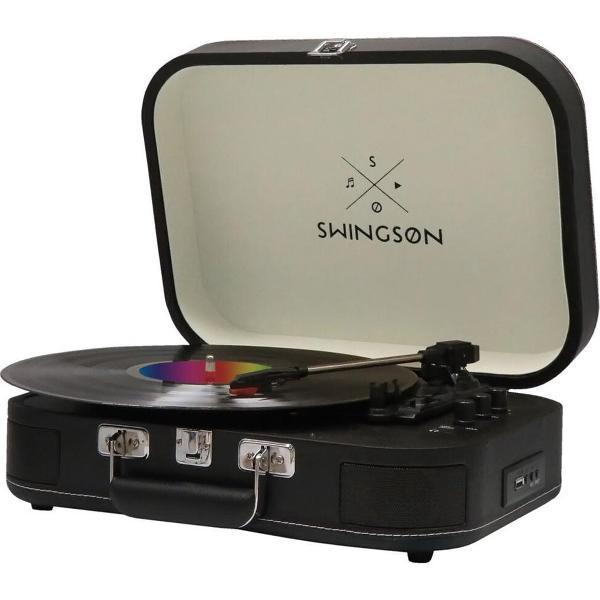 Swingson platenspeler On Stage BT (Zwart)