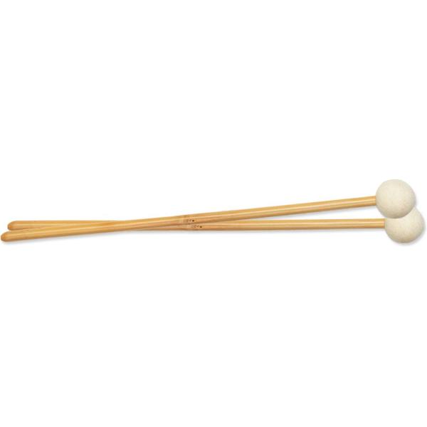 Jazz-Paukenschlägel, Tonkin, Vollvilt, wit, 35mm