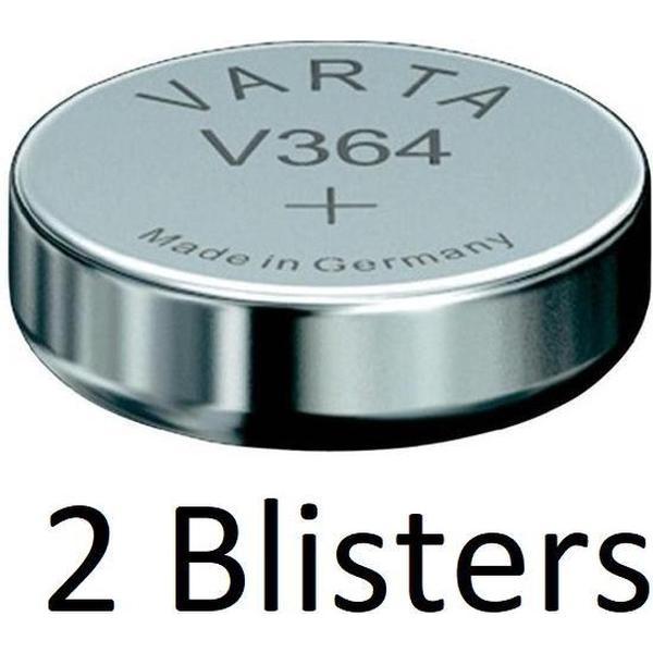 2 Stuks (2 Blisters a 1 st) Varta Knoopcel Batterij SR621 SW/SR60 SW/V364 1BL Single-use Zilver-oxide