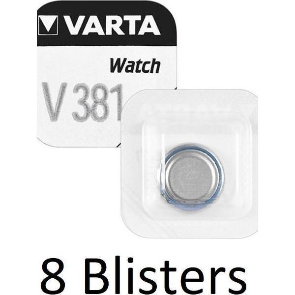 8 Stuks (8 Blisters a 1 st) Varta V381 Zilveroxide 1.55V niet-oplaadbare batterij