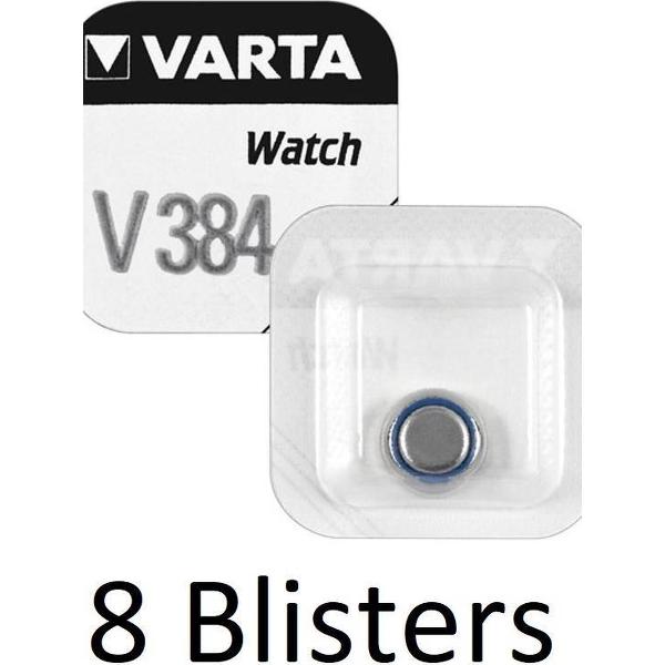 8 Stuks (8 Blisters a 1 st) Varta SR41 SW/V384 Single-use battery Zilver-oxide 1,55 V