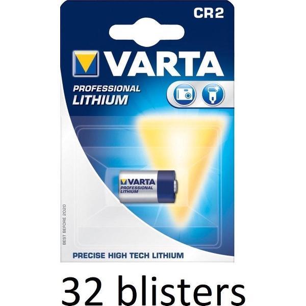 32 stuk (32 blisters a 1 st) Varta CR2 Wegwerpbatterij Lithium