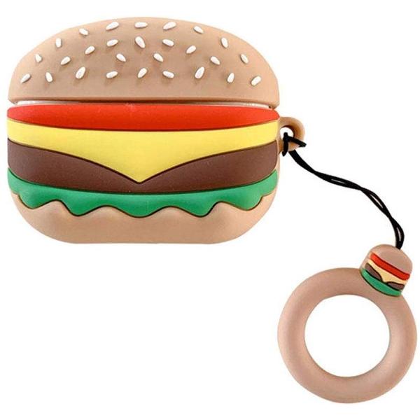 Cartoon Silicone Case voor Apple Airpods Pro - hamburger