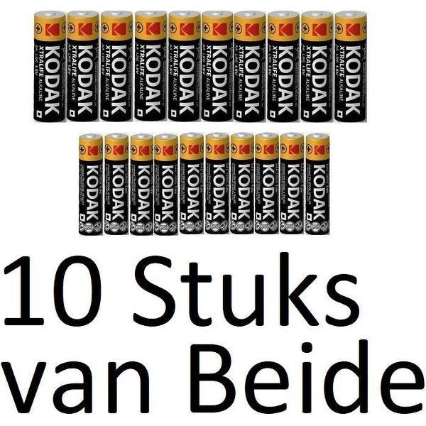 10 kodak xtralife AA & 10 kodak xtralife AAA Batterijen