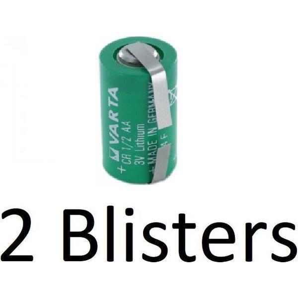 2 Stuk (2 Blister a 1 st) Varta lithium 1/2 AA 3v Z-tag