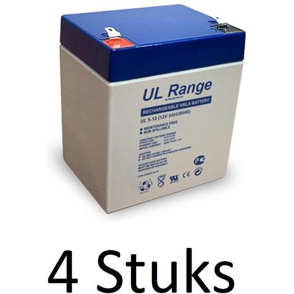 4 Stuks Ultracell Loodaccu UL 12v 9000mah