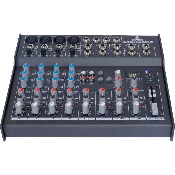 Devine MixPad 1202-FX-USB 12-kanaals mixer met FX en USB