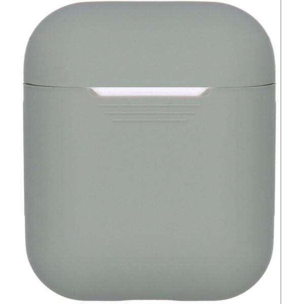 Soft silicone cover | voor Apple airpods| draadloze koptelefoon bescherm hoes | safety case| grijs
