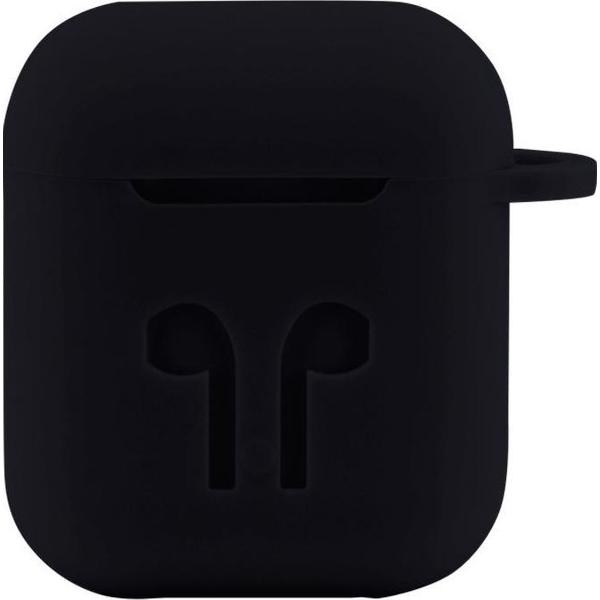 Case Cover Voor Apple Airpods - Siliconen Zwart Watchbands-shop.nl