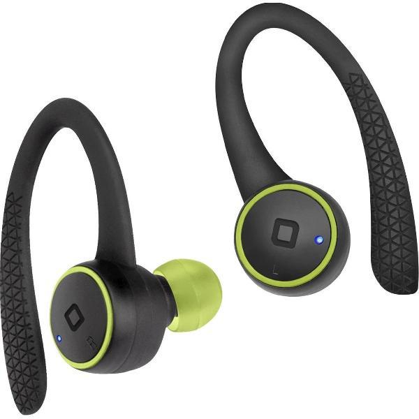 SBS True Wireless Runner Hawk draadloze earphones, Zwart/Groen