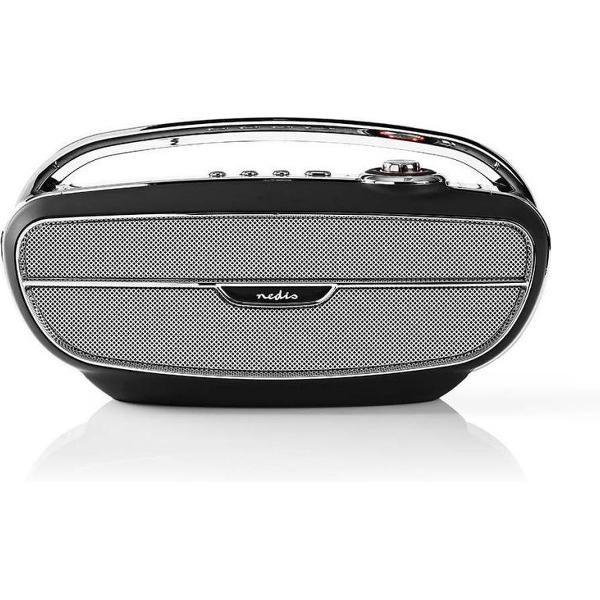 Nedis RDFM5300BK Fm-radio 60 W Bluetooth® Zwart / Zilver