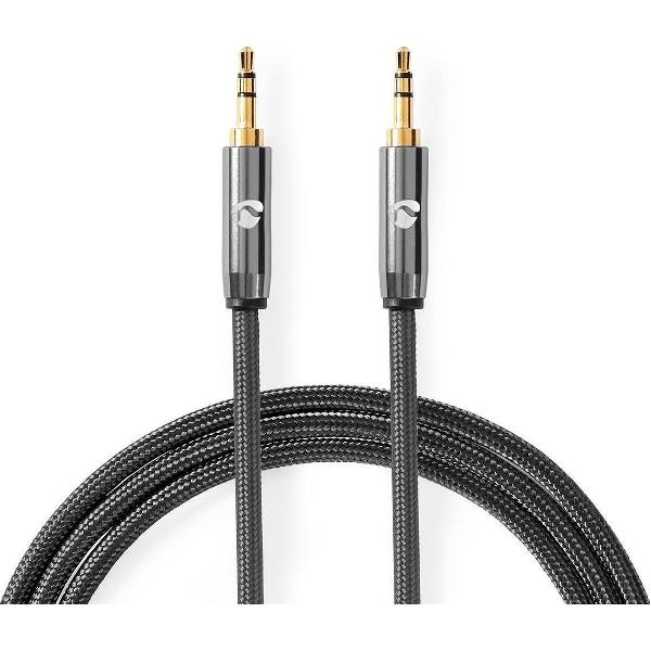 Nedis Premium 3,5mm Jack stereo audio kabel / zwart - 1 meter