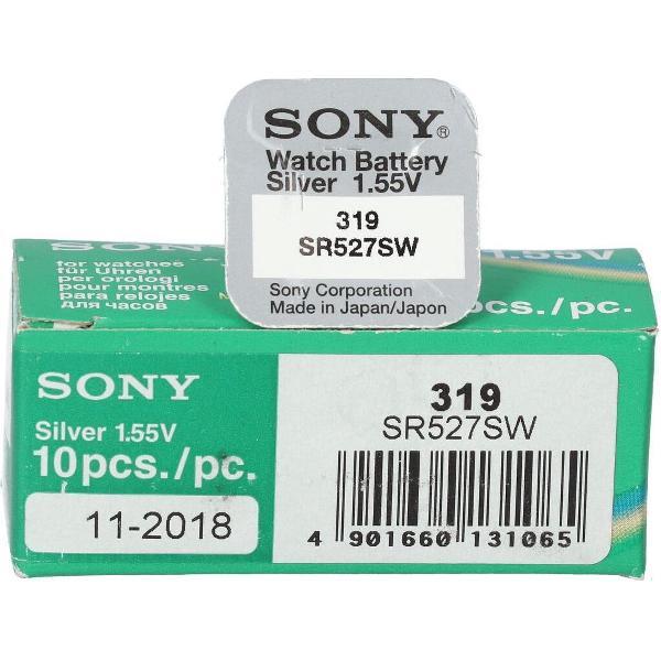 10 Stuks - Sony SR527SW (319) SR64 Zilveroxide horloge knoopcel batterij