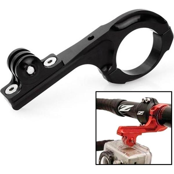 ST-86 fiets aluminium stuurstangadapter Pro-montage voor sportcamera's - Zwart
