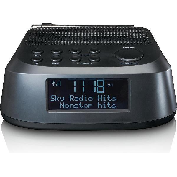 Lenco CR-605BK - Wekkerradio met DAB+ en FM - Zwart