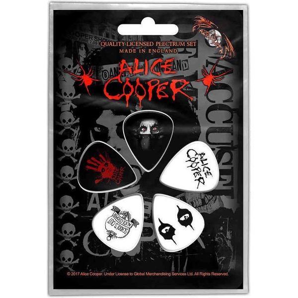 Alice Cooper Plectrum Eyes Set van 5 Multicolours