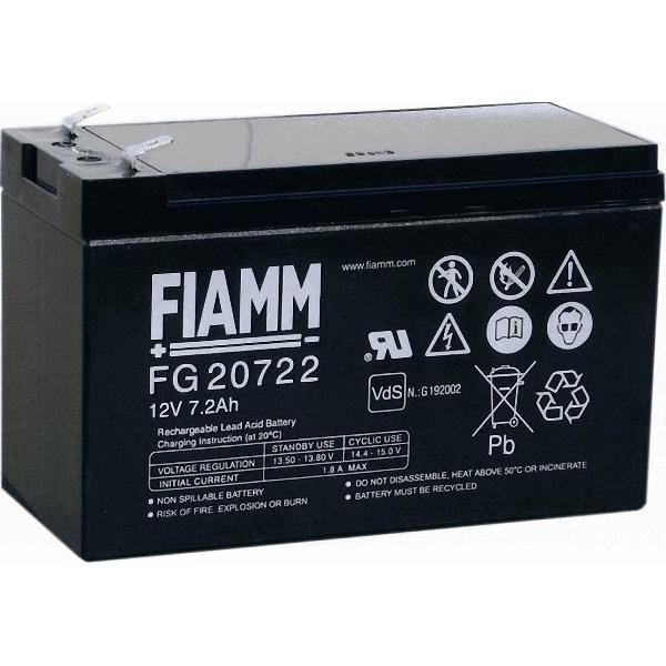 Fiamm FG20722 12V 7,2 Ah (faston 6,3mm) Loodaccu