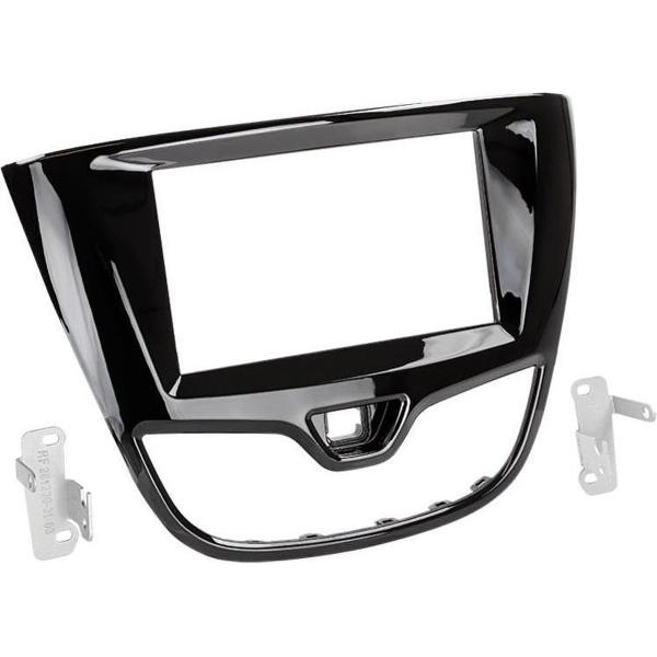 2-DIN frame ECO FRAME Opel Karl 2015- Piano Zwart