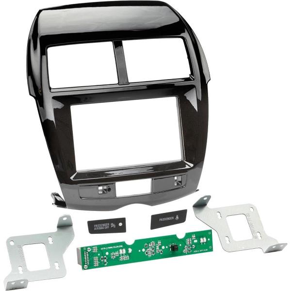 2-DIN Paneel Citroën C4 Aircross - Peugeot 4008 Kleur: Piano Zwart