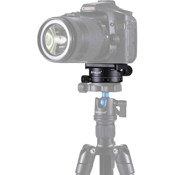 PULUZ Aluminium 360 graden rotatie Panorama balhoofd met Quick Release Plate voor camera statiefkop