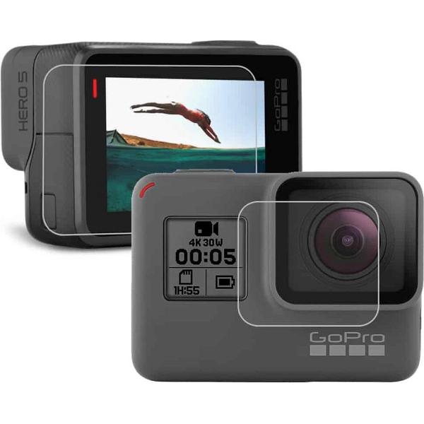 Voor GoPro HERO7 Zwart / 7 Wit / 7 Zilver / 6/5 Cameralens Beschermfolie + LCD Dispaly Schermbeschermer