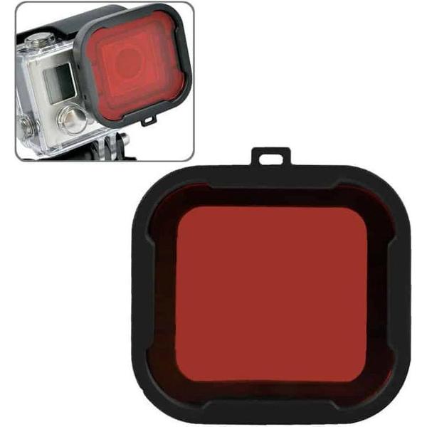 Rood duik filter voor GoPro Hero 4 / 3+ (rood)