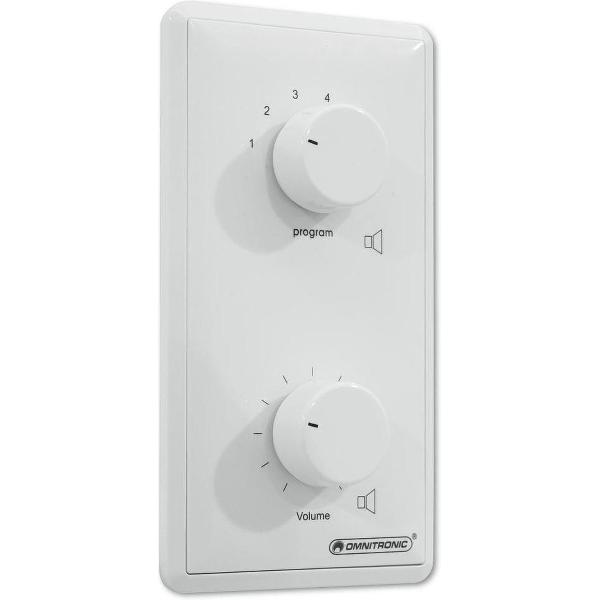 OMNITRONIC PA Vol Contr/Prog Select 10W mono wh